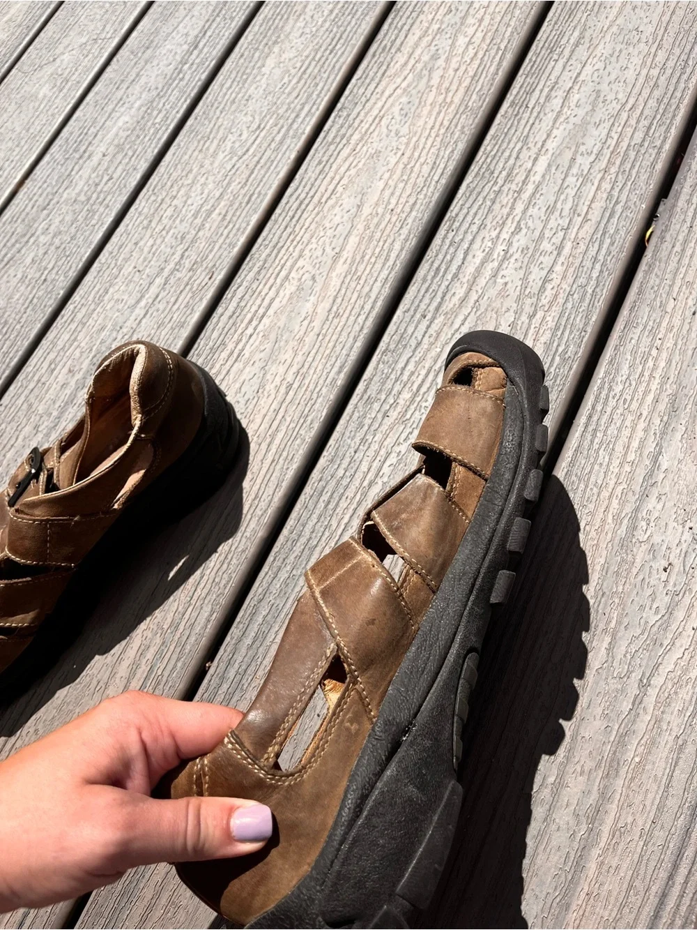 Keen Bidwell leather fisherman sandal